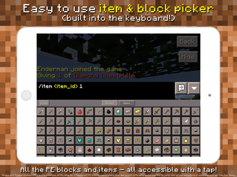 PE Mods - Custom Keyboard for Minecraft Pocket Edition для iPad