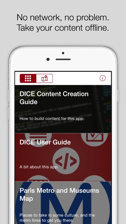 Disconnected Interactive Content Explorer (DICE)