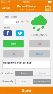 MyPrecip screenshot #1 for iPhone