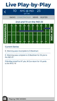 indianapolis football radio & live scores iphone screenshot 2