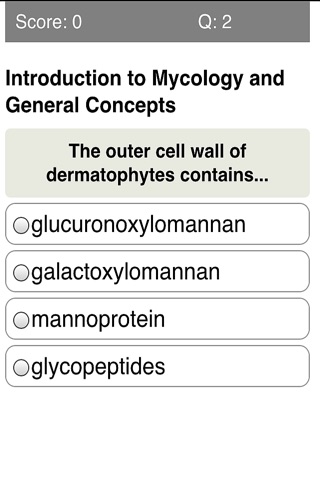 Medical Mycology Quiz screenshot 4