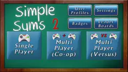 simple sums 2 - free multiplayer maths game iphone screenshot 1