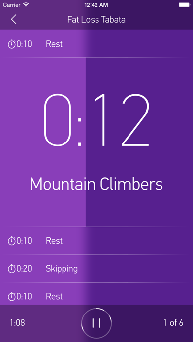 Screenshot #1 pour FitHIT — Interval Timer & Workout Log