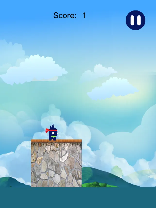 Blue Ninja Run Free, game for IOS