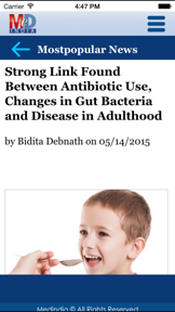 Medical, Health & Research News screenshot