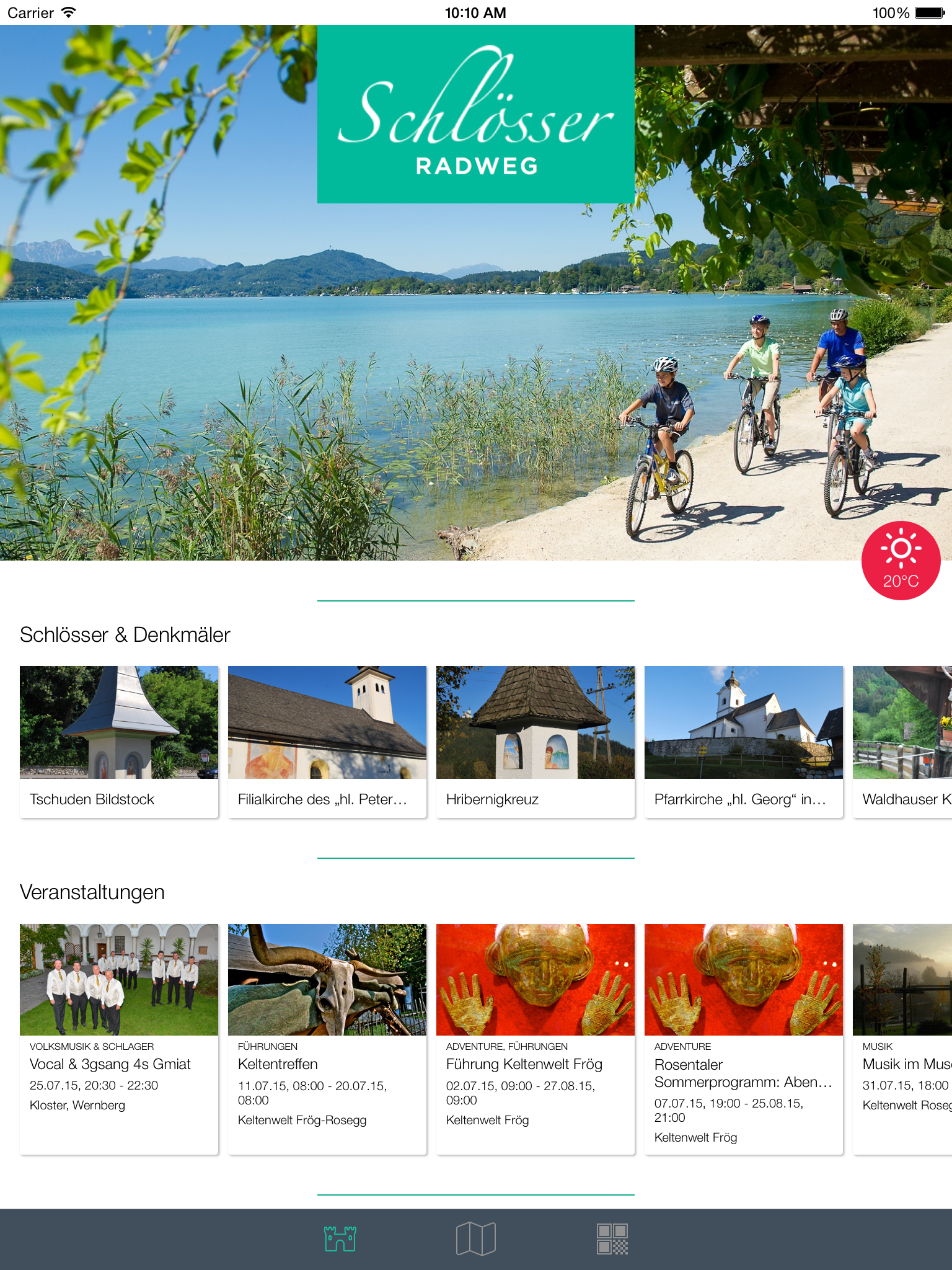 Schlösser Radweg – Velden – Wernberg – Rosegg