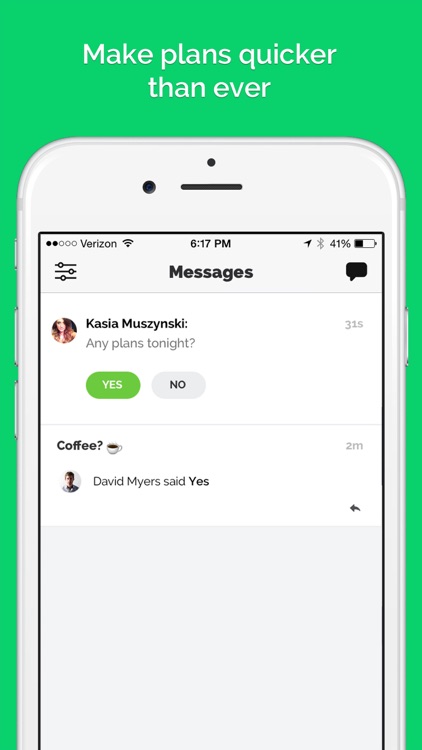 Status - pick friends, and share your status with no history
