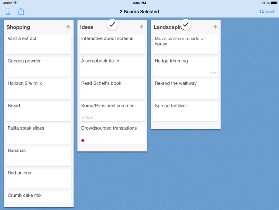 Taskboard - Visual Organizer, Lists, Task Manager, and Scheduling - 1.1.5 - (iOS)