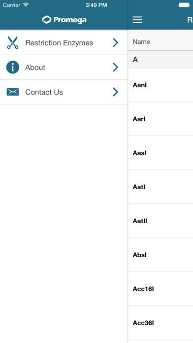 Restriction Enzyme Tool iPhone screenshot