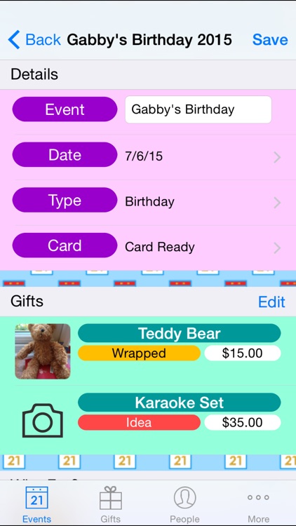 Gift List Free - Present and Card Planner for every Occasion screenshot-3