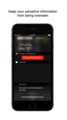ICE - Emergency contact widget, view ICE information from lock screen screenshot 2
