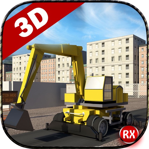 Road Construction Simulator - 3D Heavy Machines Excavator & Road Roller iOS App