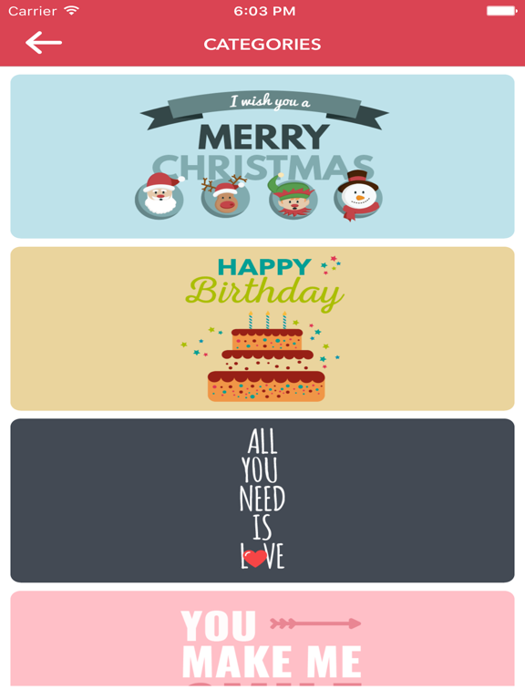 Simple Greeting Card Maker - Create Invitation Cards for Birthday, Christmas, Wedding iPad screenshot 4 - Photo & Video app