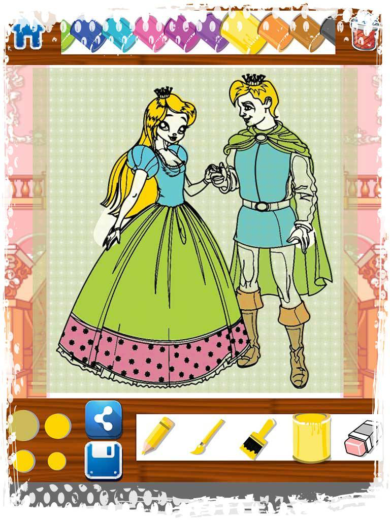 Prince Paint Draw Printable Coloring Pages Free screenshot 9