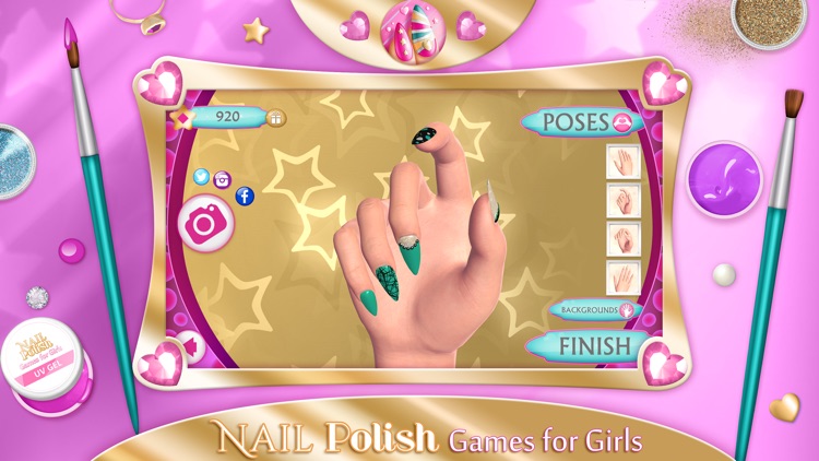 Nail Polish Games For Girls: Do Your Own Nail Art Designs in Fancy