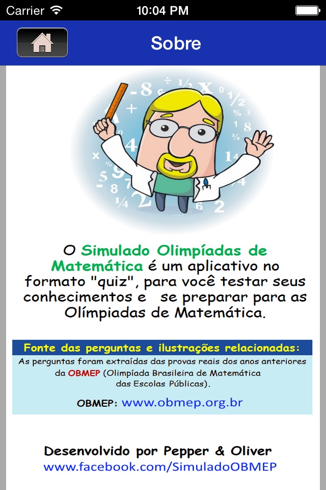 Simulado Olimpíadas de Matemática OBMEP Nível 2 screenshot 2