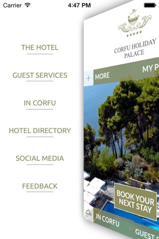 Corfu Holiday Palace Hotel for iPhone screenshot 2