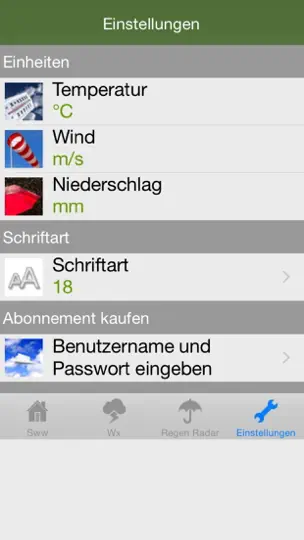 Screenshot von SpritzWetterWirkung auf dem iPhone 4