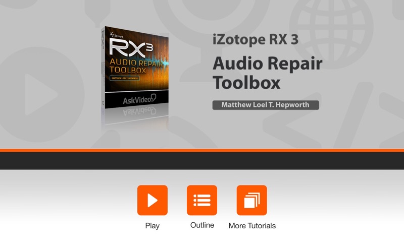 Screenshot #1 pour AV for iZotope RX 3 - Audio Repair Toolbox