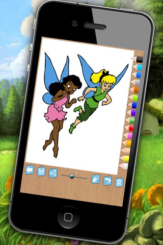 Pintar Hadas - juego de entretenimiento de niñas para colorear hadas con el dedo - Premium screenshot 4