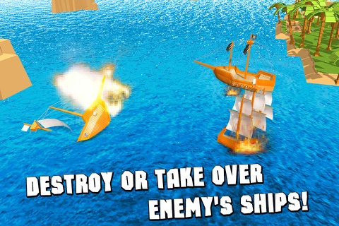 Pixel Pirate Ship Simulator 3D Full screenshot 2