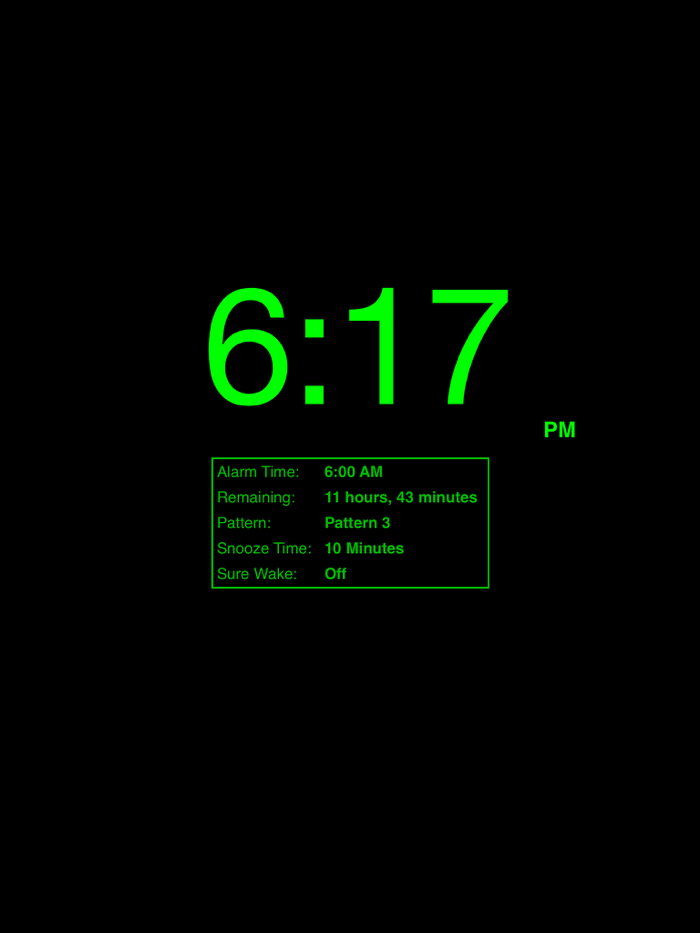Progressive Alarm Clock for iPad