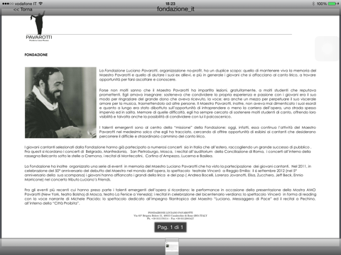 Pavarotti iPad screenshot 4 - Music app