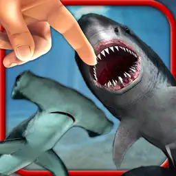 Shark Fingers! 3D Interactive Aquarium FREE app icon