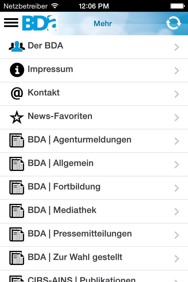 BDA – die App des Berufsverbandes Deutscher Anästhesisten screenshot 2