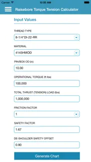 torque tension calculator iphone screenshot 3
