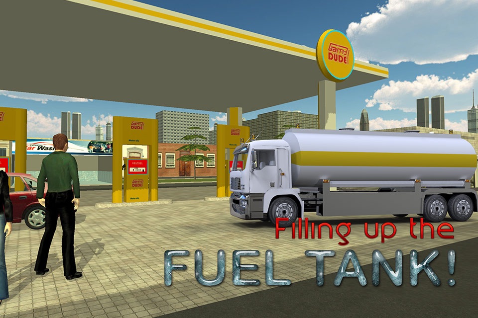 3D Water Truck Simulator - Road cleaning, plantation and watering simulation game screenshot 3