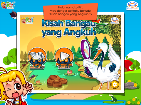 Screenshot #4 pour Bangau yang Angkuh - Cerita Anak Interaktif