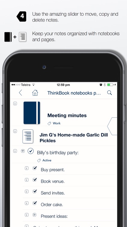 ThinkBook - Todos, Notes, Projects, Outlines