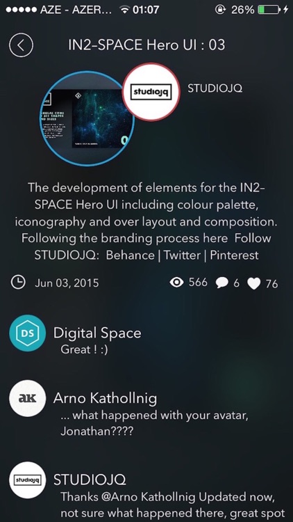 Design Projects - Dribbble Client