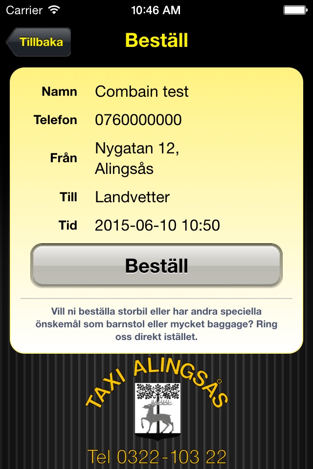 Taxi Alingsås screenshot 2