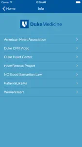 Duke CPR screenshot #4 for iPhone