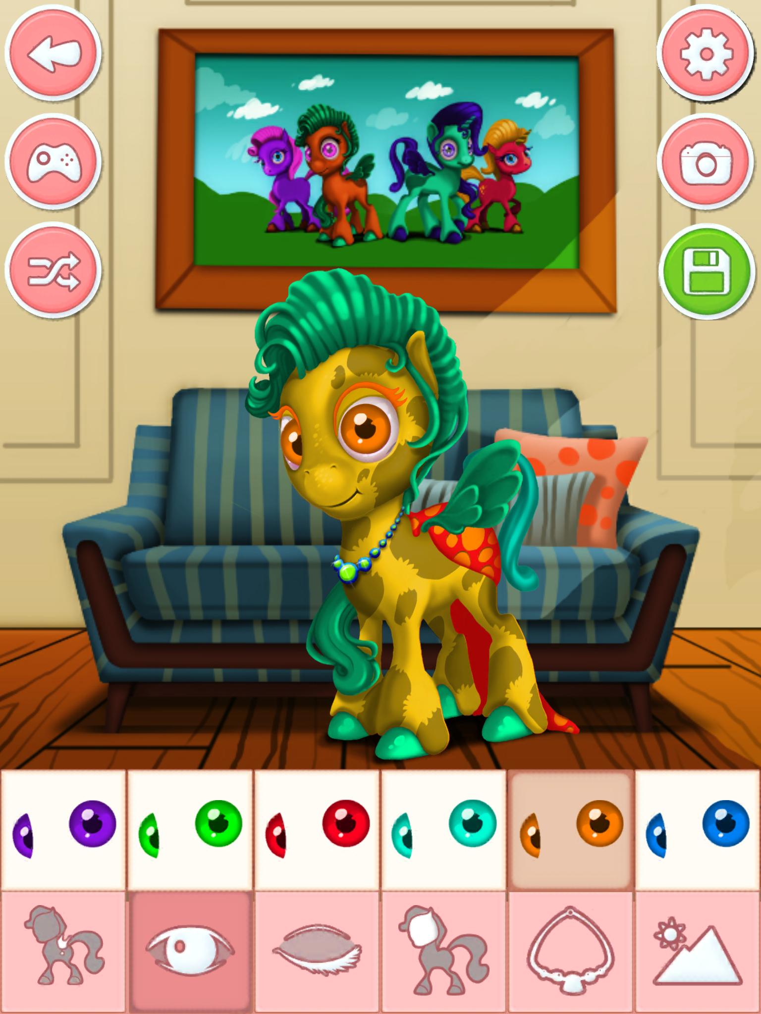 Pony & unicorn dressup game - dress up free