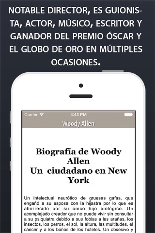 Un genio llamado Woody Allen (Biografía no Autorizada) screenshot 2