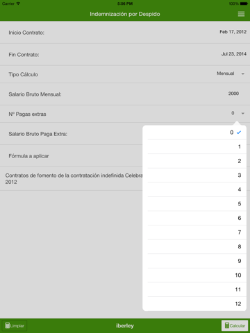 Screenshot #4 pour Cálculo de indemnización por despido
