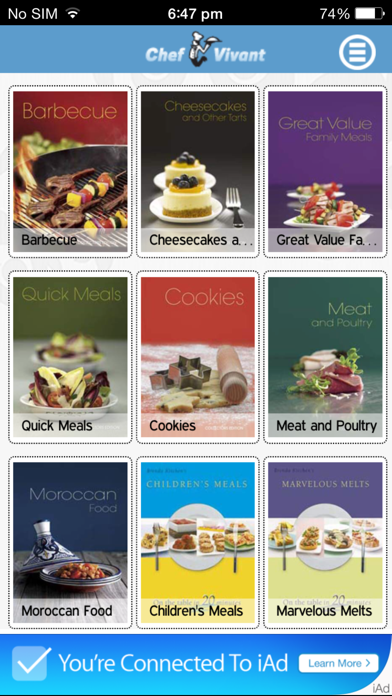 Screenshot #2 pour Chef Vivant Lite - iPhone Edition - Customizable, Interactive, Digital Cookbooks and Recipe Channels