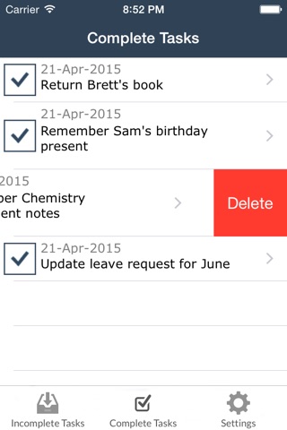 TrackMyTask to-do list for Evernote screenshot 2