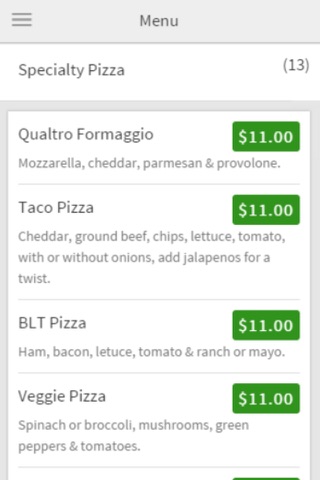 Sicilian Joes Pizzeria screenshot 3