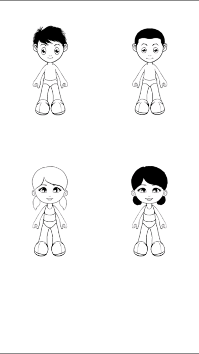 Paper Doll Coloring Book! iPhone screenshot