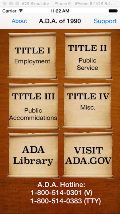 The Americans with Disabilities Act Reference