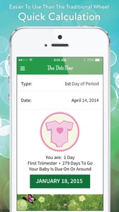 Due Date View - Pregnancy calculator screenshot #2 for iPhone