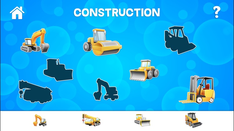 Tap Trucks and Things That Go Shape Puzzles