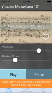 Sound Sleeper - Tot Conservatory: white noise and classical music for babies and their parents screenshot #4 for iPhone