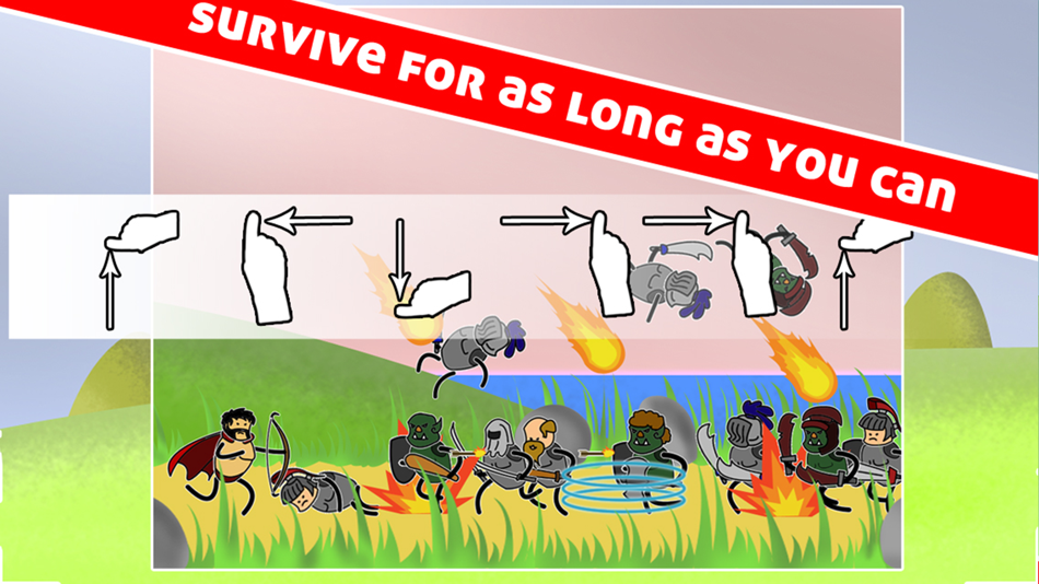 #4. Swipe Heroes - The Endless Medieval Gauntlet (iOS) 由: Illogical Games