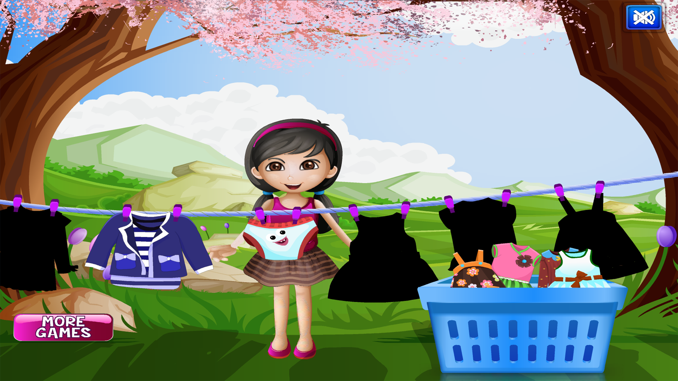 Arya Washing Clothes Kids Game