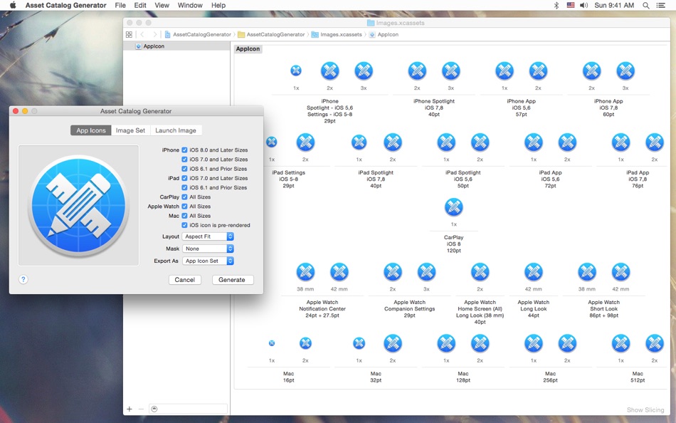 Asset Catalog Generator - 1.3 - (macOS)